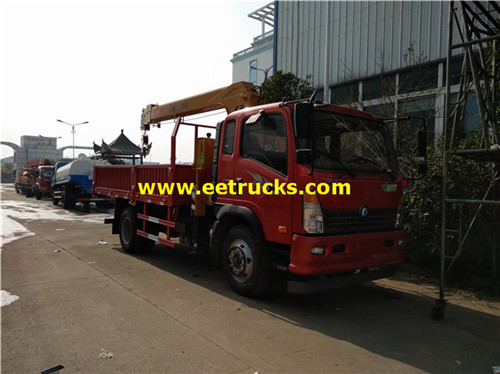 Sinotruk 4x2 10ton Cranes za lori