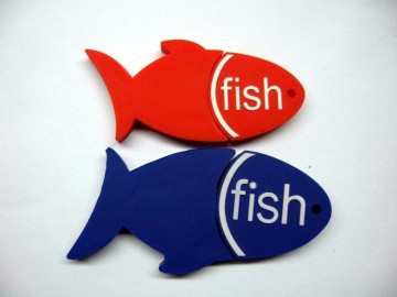 pvc novelty fish shape usb disk