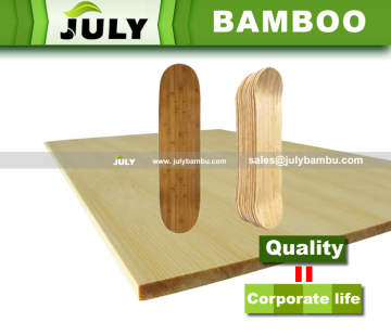 12"x48" Bamboo skateboard veneer