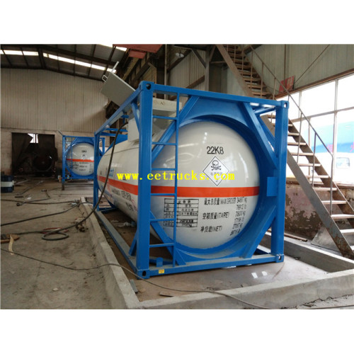 20feet 22000L Thùng chứa chất lỏng chứa Clo