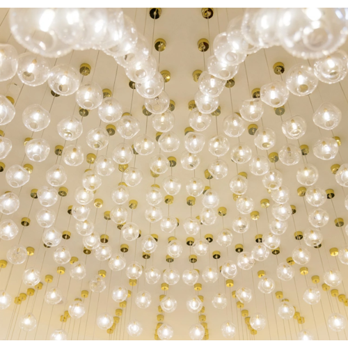 Custom chandelier for hotel waiting area