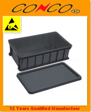 circulation box ,ESD plastic BOX ESD bins with cover