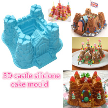 3D قلعة سيليكون قالب الكعكة
