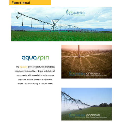 Easy to transport and install, with reliable furrow guide system, easy to operate sprinkler irrigation machine