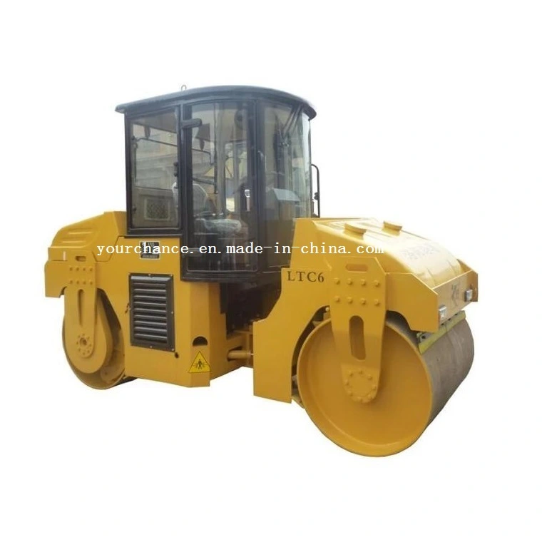 Turkmenistan Hot Sale Compactor Ltc6 50HP Poer 6 Tons Double Drums Hydraulic Vibratory Road Roller Made in China