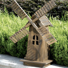 wooden windmill