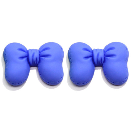 Muestra gratis Lovely Bowknot Kids Hair Bow Accesorio Encantos Kawaii Resina Decoración artesanal Mini adornos