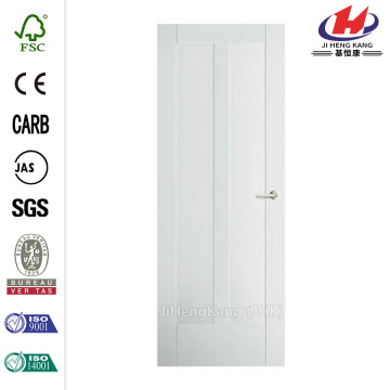 Primed White 2-Panel  Wood Interior Door Slab