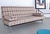 plaid fabric double bed multi-functional reversible sofa bed