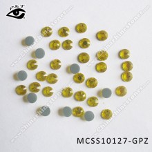 Hot fix rhinestone TOP DMC crystal SS10 Citrine color for garment shoes