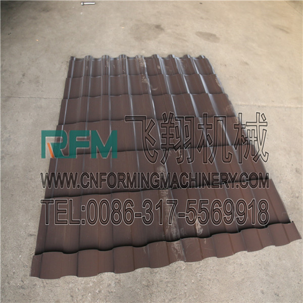 CE roof panel metal sheet glazed tile roll forming machine