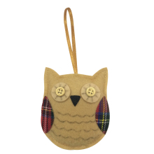 Christmas hanging ornaments with cute owl pattern