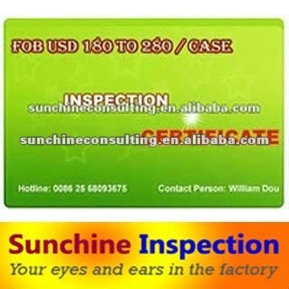 Inspection Certificate, Comprehensive Inspection Services