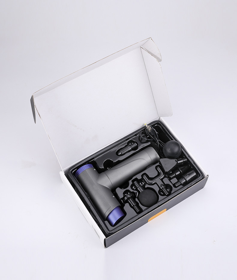 Cordless portable handheld percussion fascial massage gun percussive muscle high frequency massage gun muscle relax