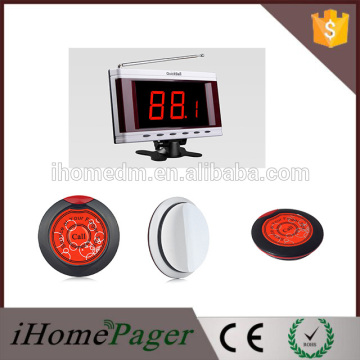 Restaurant service call button remote wireless calling system