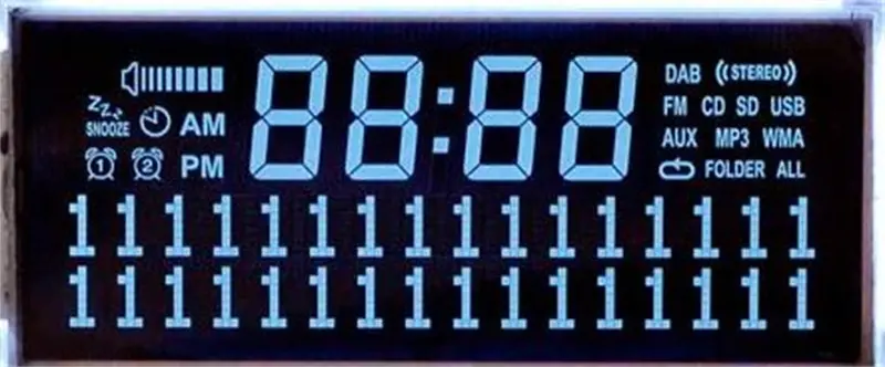 Liquid Crystal Display For Clock