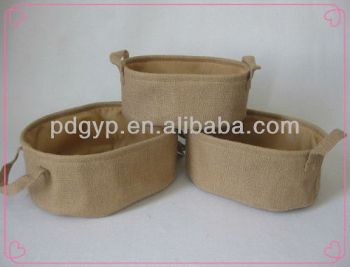 the 2013 new style jute Oval storage box