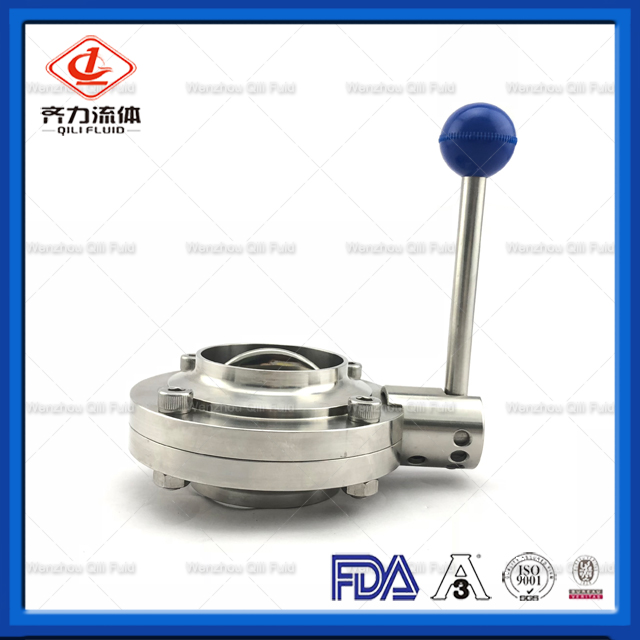 Sanitary Stainless Steel Butterfly Valve 34