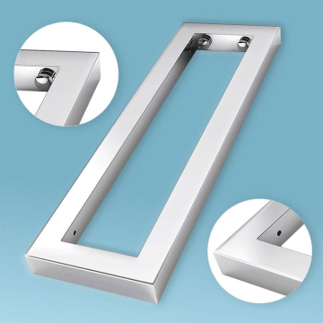 Rectangular Stainless Steel Vanity Support Brackets