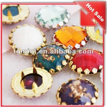 rhinestone prong snap button