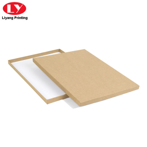 Kraft Paper Box with Lid for Scarf Packaging