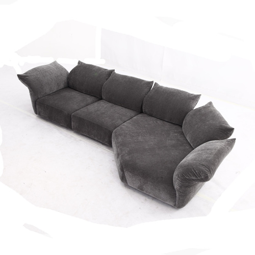 Sofa modular standar dengan bantal pintar