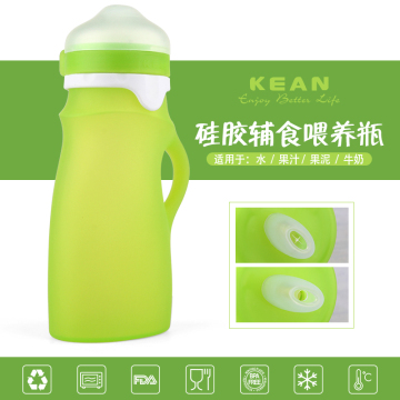 Silicone Infant Milk Bottle Multi colors Silicone FDA Standard Baby Bottle New FDA Silicone Baby Feeding Bottle