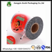 Custom logo printing juice bubble tea cup pet pp plastic cpp/pet sealing film