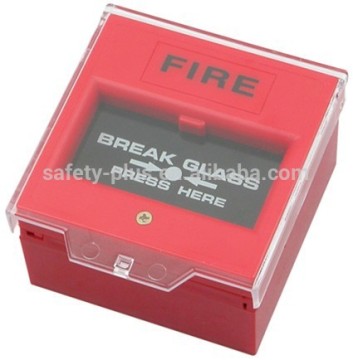 CE Fire fighting alarm button with emergency glass break