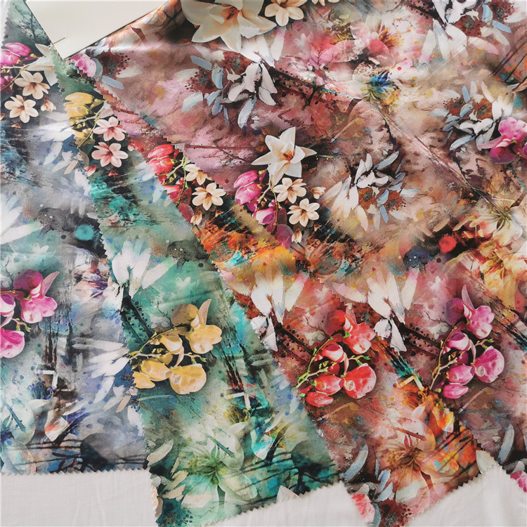 Floral Rayon Print Fabric