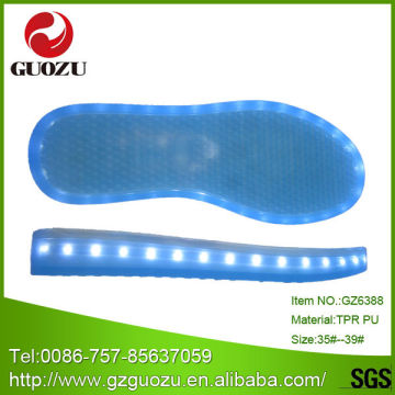 led blue multifunctional flash lighting sole