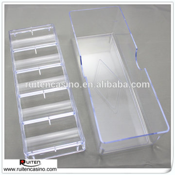 100ct Clear Acrylic Poker Chip Rack And Cover
