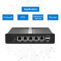 4 Gigabit RJ45 LAN Firewall Router Barebone Desktop