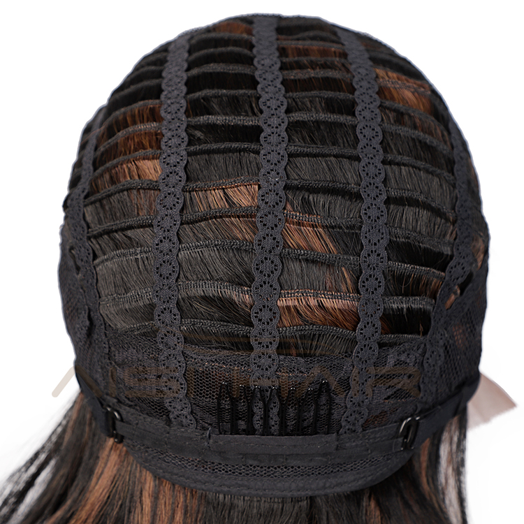 Aisi Hair Top Quality Mixed Black Brown Short Bob Wig Silky Straight Wig Natural Wave Synthetic Cheap Wigs For Black Women