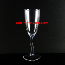 7oz 210ml BPA free SAN AS acrylic clear Party champagne glasses plastic