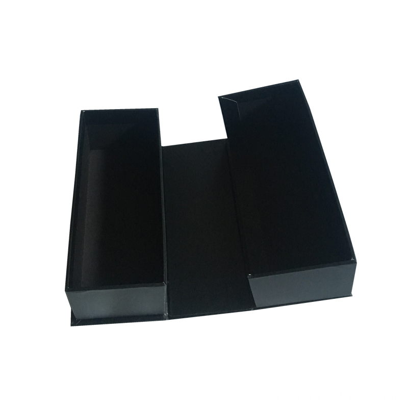 Printed Luxury Custom Black Craft Paper Box Packaging