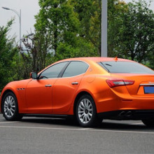 Hot Sale 1.52x18M Car Body Design Sticker - Orange Matte Chrome Metallic Vinyl Film