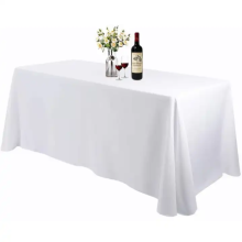 Washable and Wrinkle-Resistant Polyester Jacquard Round Damask Tablecloths for Wedding Decor