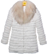 YR100 Winter fashion Raccoon fur and Rabbit fur jacket