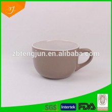 ceramic two colour glazed soup mug