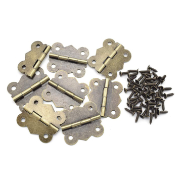 Antique Hinge and Lock for Wooden Jewelry Box