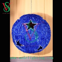 Christmas decoration garland led 3d motif light mall decoration