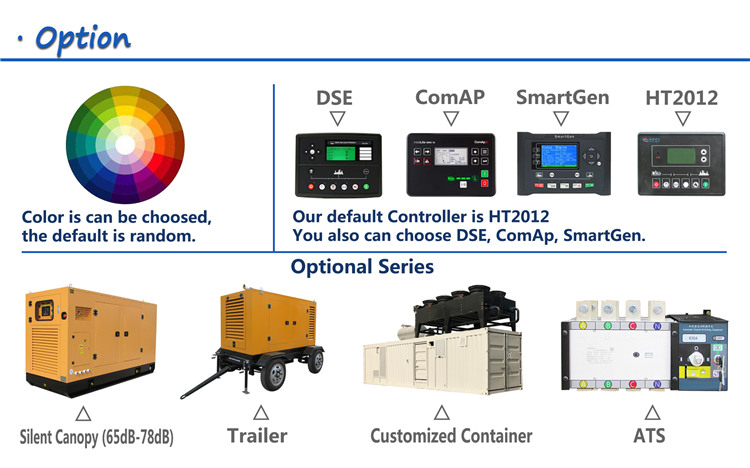 Industrial soundproof 625 kva diesel power generator set