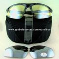 스포츠 선글라스, 폴 리카 보 네이트 프레임 및 변하기 쉬워 PC 렌즈, CE, FDA, 레보 렌즈, UV400 충족