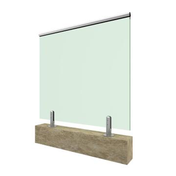 Components of overpass railing column: stainless steel