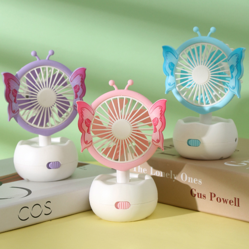 Butterfly Mini Desktop Rechargeable Fan