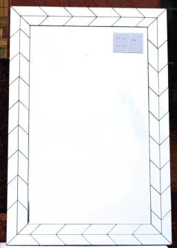 rectangular silver mirror hanging mirror