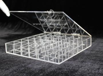 Customized clear acrylic caddy storage box