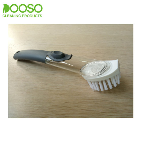 Changable Head Curved Handle Scrubber Brush DS-293