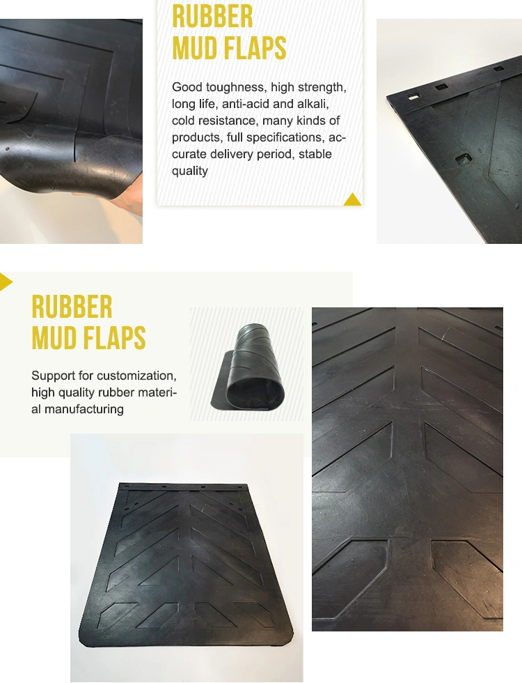 Heavy Duty Rubber and PVC Mudflap Fender for Trailer